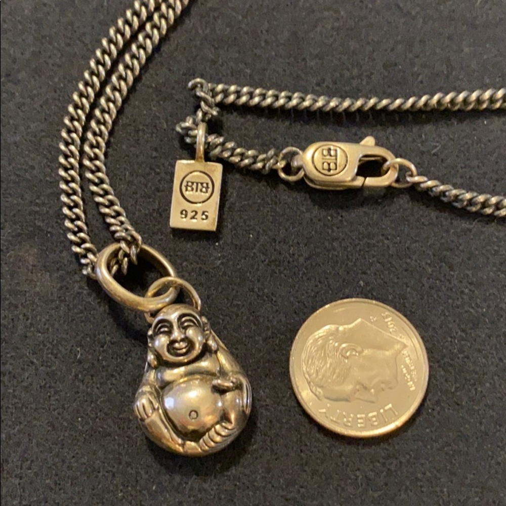 Buddha sterling silver pendant & 24” chain💥
